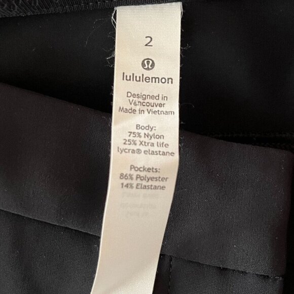 Lululemon On The Move Pant‎ Ponte 28” Black Size 2 - Picture 10 of 11